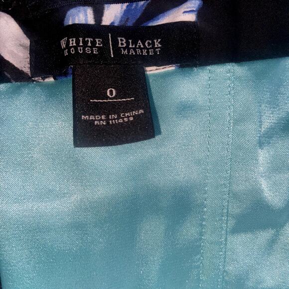 Women's White House Black Market Strapless Floral Dress Size 0 - Picture 3 of 9